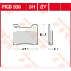 Image de TRW Lucas MCB530SV Plaquettes de frein frittées