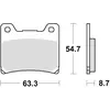 Image de TRW, Plaquettes de frein, (Metal fritte)