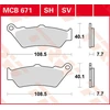Image de TRW Lucas MCB671SV Plaquettes de frein frittées