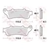 Image de TRW, Plaquettes de frein, (Metal fritte)