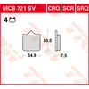 Image de TRW Lucas MCB721SV Plaquettes de frein frittées