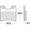Image de TRW, Plaquettes de frein, (Metal fritte)