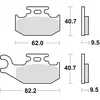 Image de TRW, Plaquettes de frein, (Metal fritte)