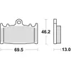 Image de TRW, Plaquettes de frein, (Metal fritte)