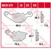 Image de TRW, Plaquettes de frein, (Metal fritte)