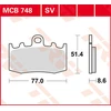 Image de TRW Lucas MCB748SV Plaquettes de frein frittées