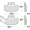 Image de TRW, Plaquettes de frein, (Metal fritte)