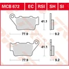 Image de TRW Lucas MCB672 Plaquette de frein
