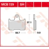 Image de TRW Lucas MCB729 Plaquette de frein