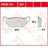 Image de TRW Lucas MCB731 Plaquette de frein