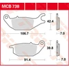 Image de TRW Lucas MCB738 Plaquette de frein