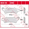 Image de TRW Lucas Sinter Scooter MCB726SRM Plaquette de frein