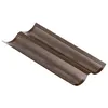 Image de Plaque perforée 2 baguettes marron - Gobel - Marron - Acier
