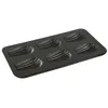 Image de Plaque de 6 madeleines gourmandes - Gobel - Marron - Acier