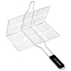 Image de Grille de barbecue 6 steaks et 2 hamburgers 35 x 21 cm