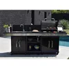 Image de Cuisine Extérieure FIDGI 4 avec Barbecue Gaz + Desserte + Evier