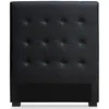 Image de Tête de Lit Capitonnée "Amor" 90cm Noir