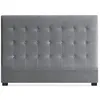 Image de Tête de lit capitonnée Velours Gris 160 Luxa