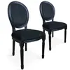 Image de Lot de 20 chaise paris prix interieur non pliable en bois H. 96 cm noir