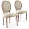 Image de Lot de 2 chaise paris prix H. 96 cm non empilable non pliable interieur en bois beige