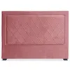 Image de Tête de lit velours rose Mathy 160