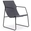 Image de Fauteuil simili cuir et métal gris Ulrich