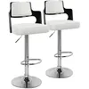 Image de Lot de 2 chaise de bar menzzo H. 90 cm non pliable interieur en bois noir