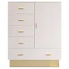 Image de Buffet 5 Tiroirs & 1 Porte "Tazea" 112cm Taupe