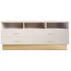 Image de Meuble TV 4 Tiroirs Design "Tazea" 150cm Taupe