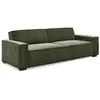 Image de Canape droit menzzo 3 places en velours vert 94 x 230 x 75 cm