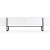Image de Meuble TV 2 portes "Valentin" 180cm Blanc & Noir