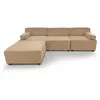 Image de Canapé Modulable en Velours Côtelé "Todd" 258cm Beige