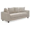 Image de Canapé 3 Places en Velours Côtelé "Woodrow" 182cm Beige