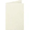 Image de 25 Cartes double Pollen - Ivoire irisé - 110x155mm