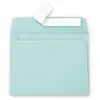 Image de Enveloppes - Format rectangle - 90x140mm - Pollen - Vert jade - 20 unités - Clairefontaine