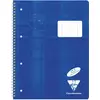 Image de Clairefontaine, Cahier + bloc-notes, Bloc-notes collège, DIN A4, linéature 27, 80 feuilles (A4, À rayures, Couverture rigide)