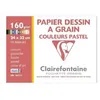 Image de Pochette dessin couleurs Clairefontaine Etival Color 24x32 cm 12 Feuilles 160g Pastel