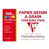 Image de Clairefontaine Papier dessin 'à Grain' couleur, 210 x 297 mm