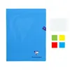 Image de Lot de 4 cahiers - 24x32(cm) - Grands carreaux - 96 pages - couverture en polypro - sans spirale - Clairefontaine - Mimesys