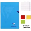Image de Lot de 4 cahiers - A4 (21x29,7cm) - Grands carreaux - 96 pages - couverture en polypro - sans spirale - Clairefontaine - Mimesys