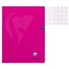 Image de Cahier - 24x32(cm) - Grands carreaux - 96 pages - couverture en polypro - sans spirale - Clairefontaine - Mimesys