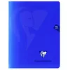Image de Cahier piqué Clairefontaine Mymesis 17 x 22 cm 96 pages grands carreaux Bleu Marine