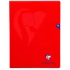 Image de Cahier de 96 pages Seyès Clairefontaine Mimesys 24 x 32 cm Rouge