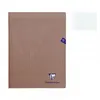 Image de Cahier grand format Clairefontaine Mimesys 24 x 32 cm 96 pages Gris