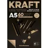 Image de Bloc Kraft Noir A5 - 60 Feuilles - 90G - Clairefontaine