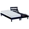 Image de Ensemble relaxation 100% latex 5 zones 73kg/m3 + sommier avec réglage fermeté partout - Dimensions - 2x80 x 200 cm