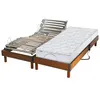 Image de Lit Electrique Ressorts 5 Zones + Sommier Electrique 2x80x200 Avec Reglage Fermete