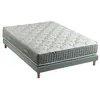 Image de Ensemble + matelas Ressort 7 zones Face Hiver/Eté différente HYGGE Fabriqué en France Dimensions - 140 x 190 cm
