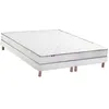 Image de Ensemble Matelas Latex 3 Zones Pure + Sommier 2x80x200 Sommier Blanc
