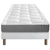 Image de Ensemble Matelas Mousse Accueil Memoire De Forme Mam Azur + Sommier 90x200 Sommier Blanc